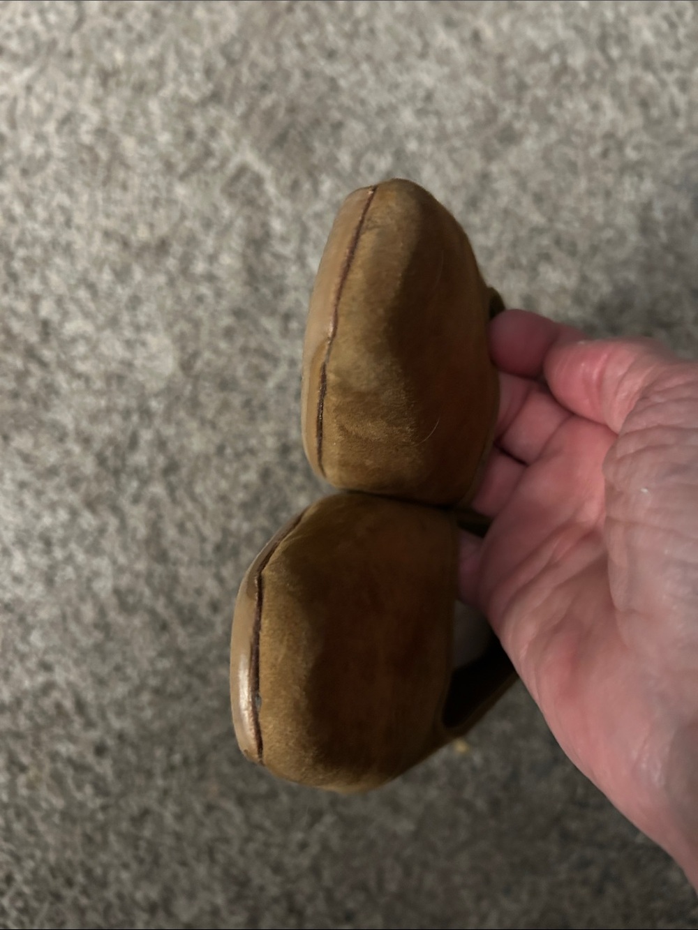 Loeffler Randall Tan Suede Square-Toe Flats, size 8.5 - Picture 5 of 8